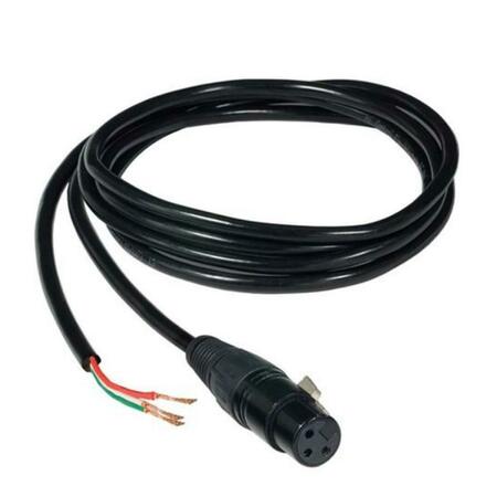 JESCOLIGHTING Dmx Hard Wire Extension Cable - 32 ft. LCC-XLR3-EXT-32-HW